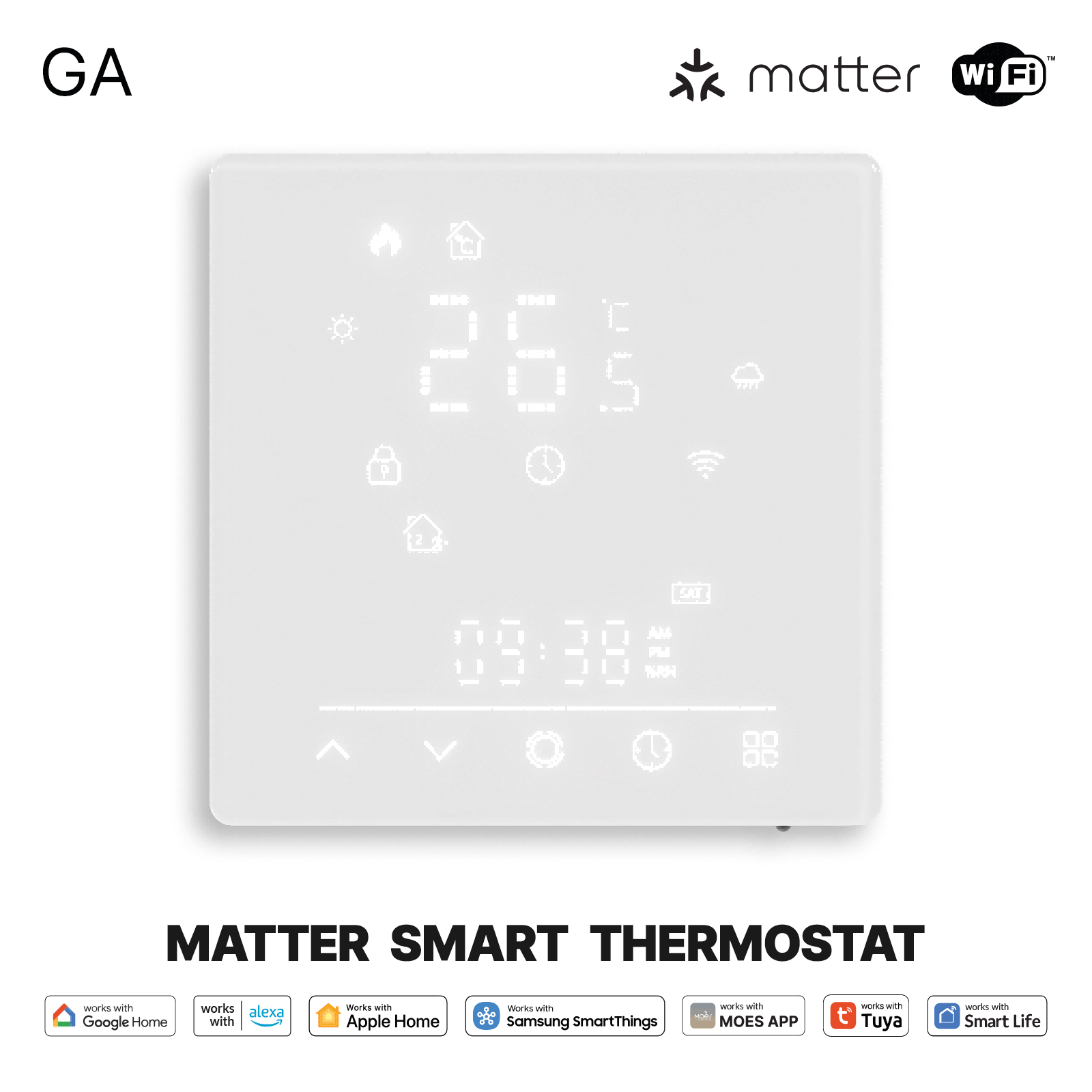 Matter WiFi Thermostat MWHT-S02